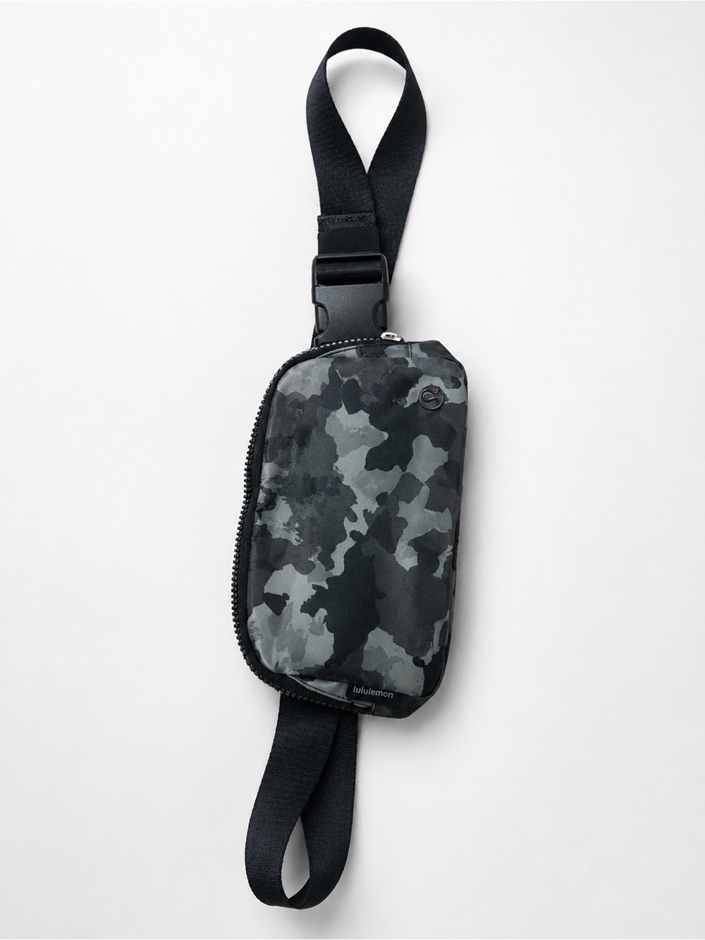 lululemon athletica Black & Gray Camo Sling Belt Bag